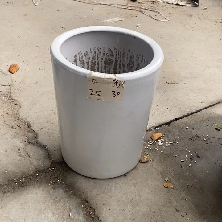 低腰白圆柱中 口25/30