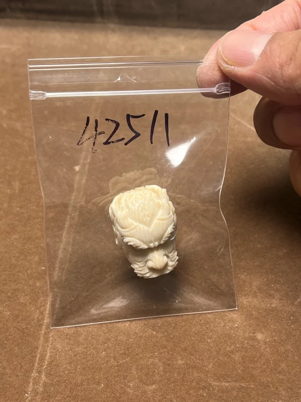 42511猛犸象牙龙头三通雕刻配饰