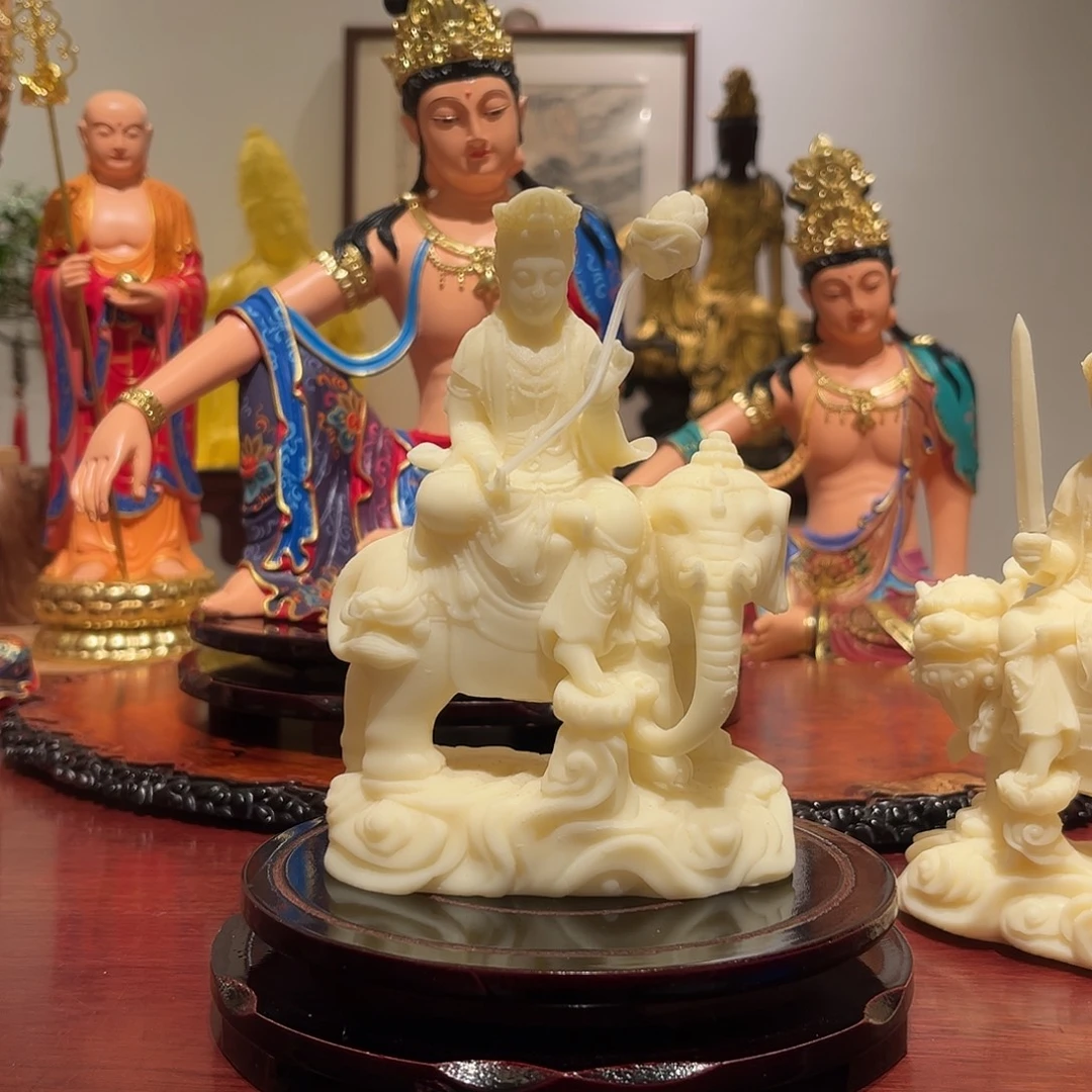 陈***)木象牙果普贤菩萨15