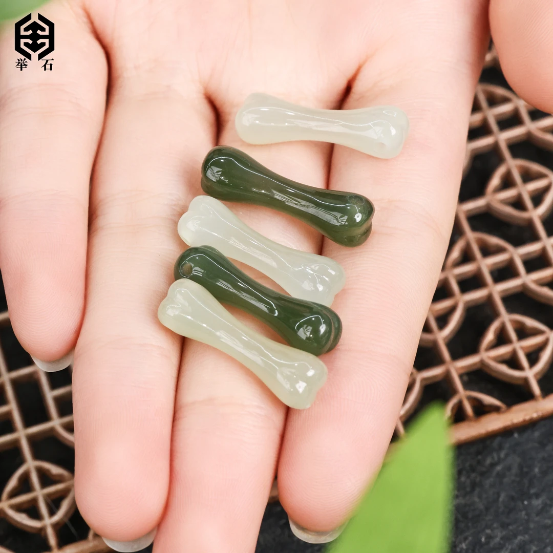 【举石珠宝】T1231-1980-96和田玉吊坠（一件/多样性发/约23*6mm+）Z