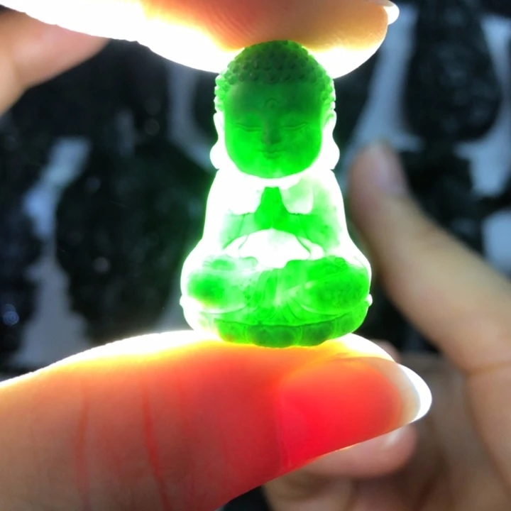 未镶嵌定制翡翠宝宝佛