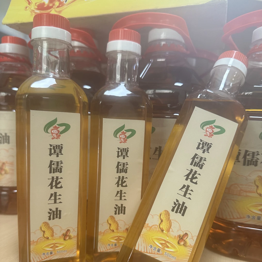 家乡古法土榨花生油，500毫升/瓶，精选原料、传统炒锅、原始香味
