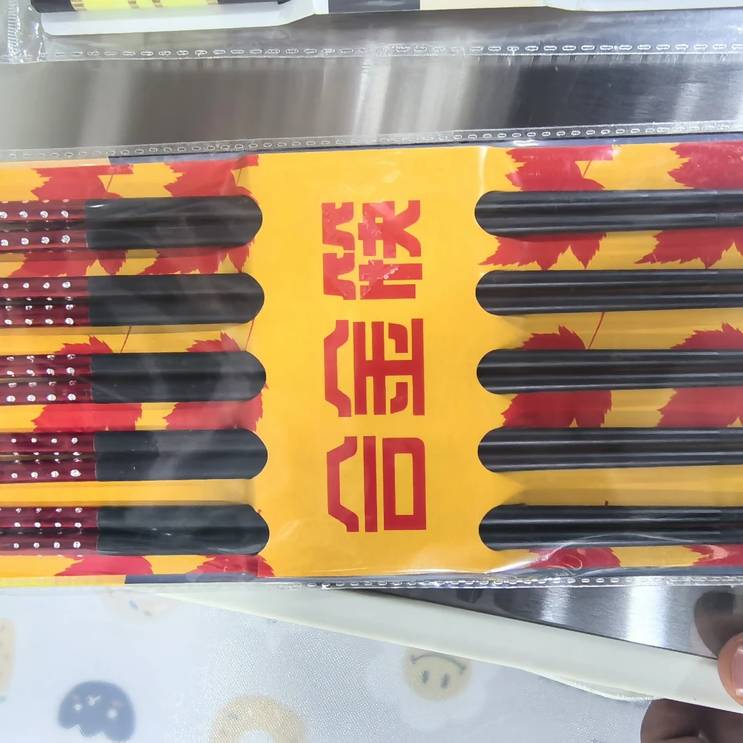 家用防滑耐高温防霉合金筷子高档轻奢中式风格