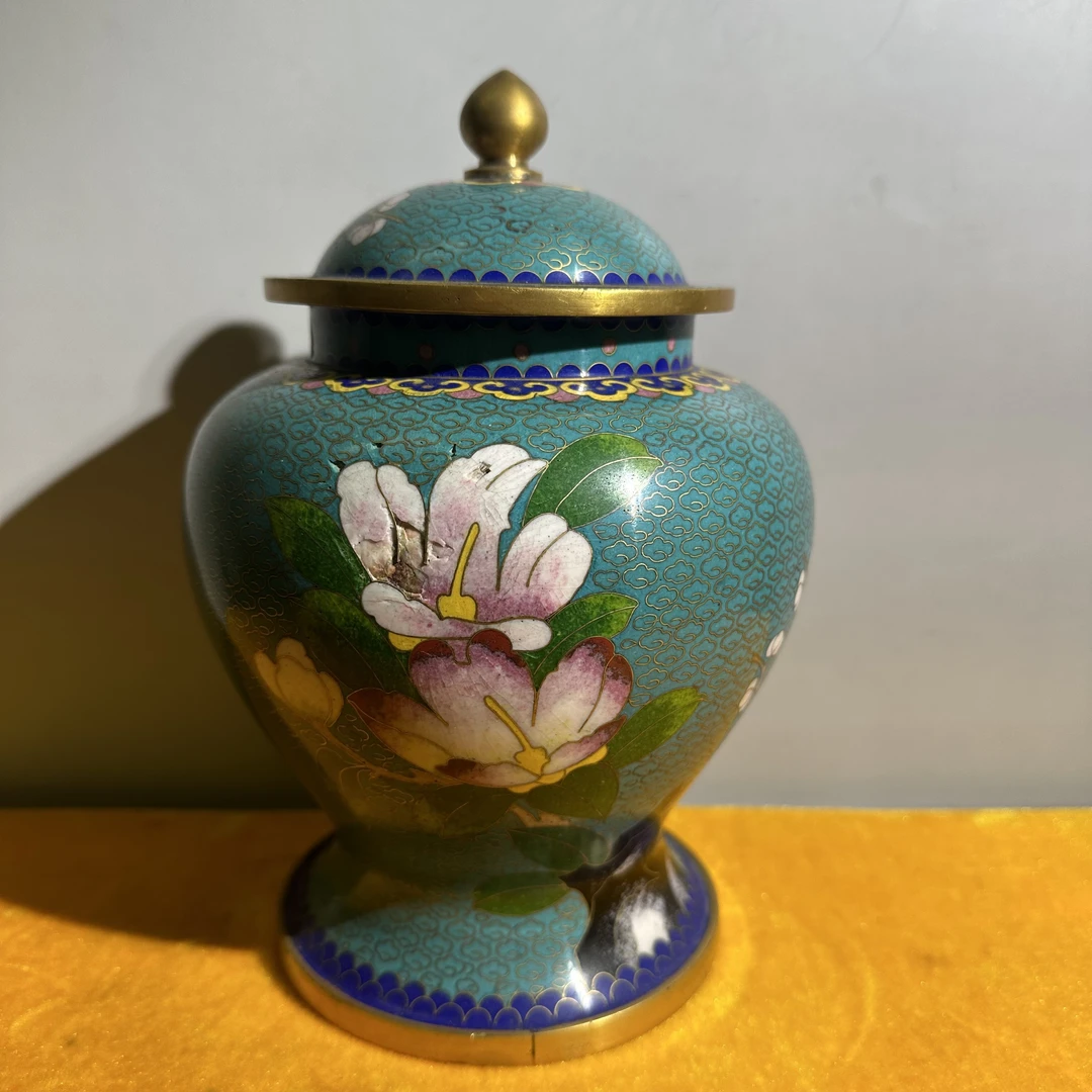 创汇时期/景泰蓝铜瓶/梅花/t1108027/北京朝阳文物