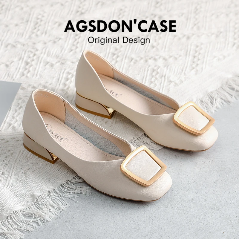 【母亲节礼物】妈妈单鞋女2025新款夏季凉鞋低跟小皮鞋平底豆豆鞋xx