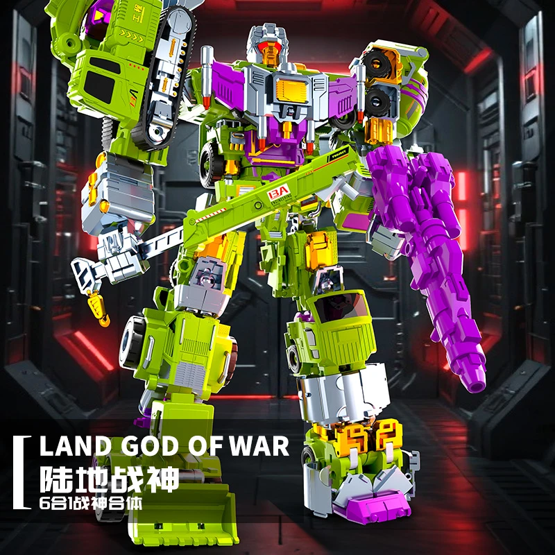 变形机器人玩具随意切换变身工程车消防车儿童玩具车益智动手动脑