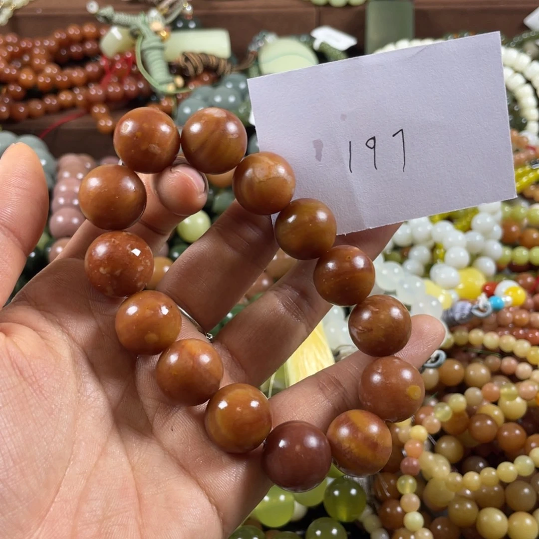 未镶嵌蛇纹石玉手链