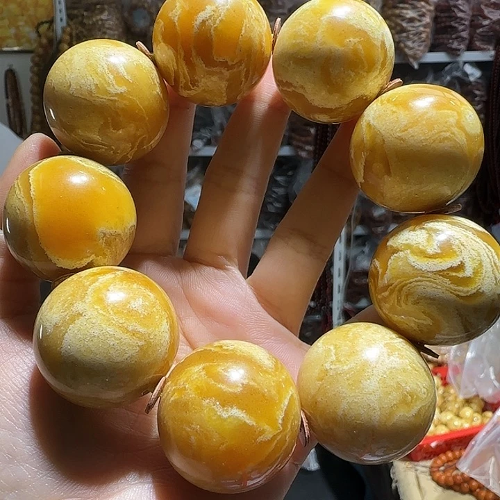 咩***咩30黄妖花手串多样性发其一