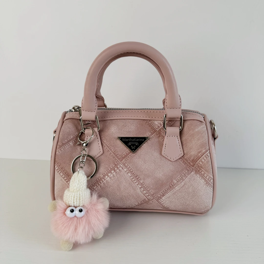 新款时尚百搭休闲女包7Y7129粉色