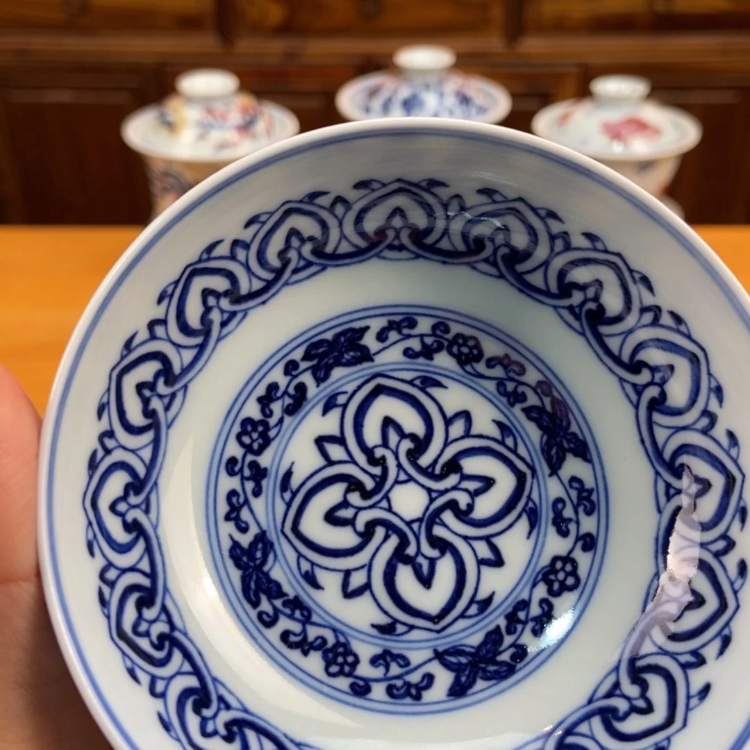 手绘现代茶具非古董