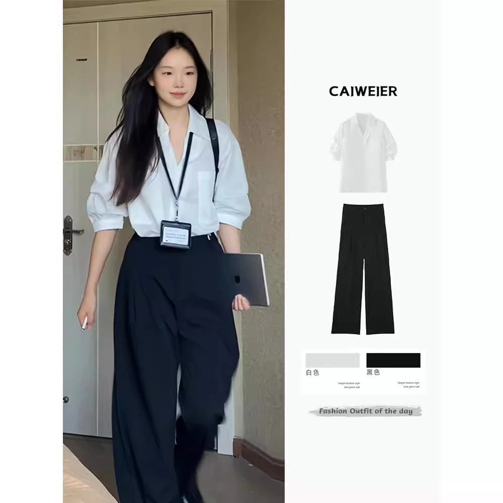 减龄一整套ootd穿搭巨好看的韩系又a又飒2025超火套装女夏季新款