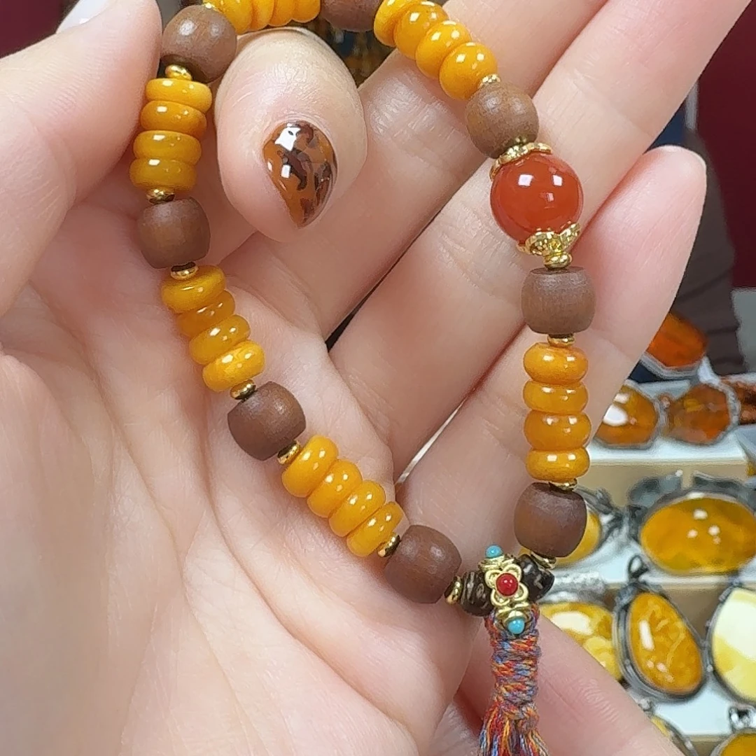 蜜蜡未镶嵌手链手串