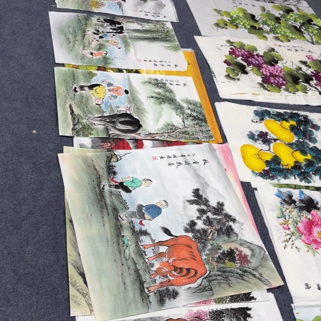用***3国画六张小孩画画
