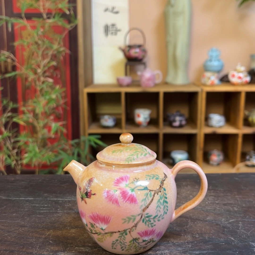 杯柴烧手工手绘陶瓷多人