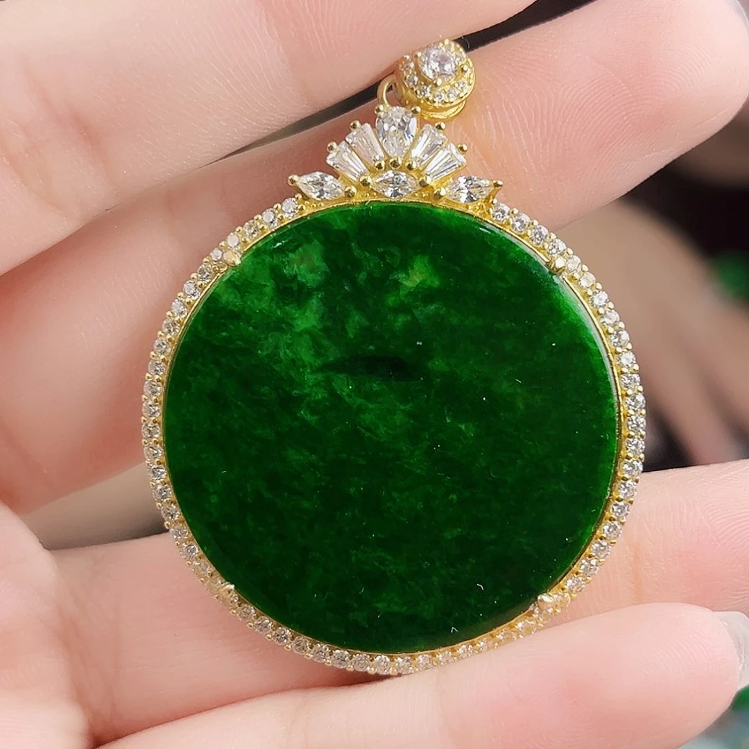 颈饰银S925镶嵌翡翠多样性