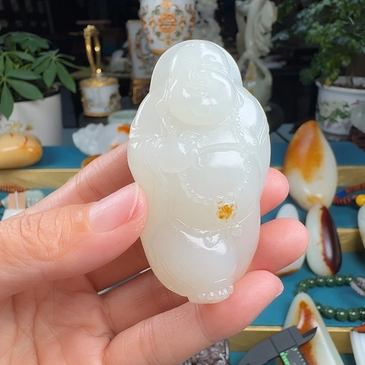 凡门玉府 精品和田玉 笑佛