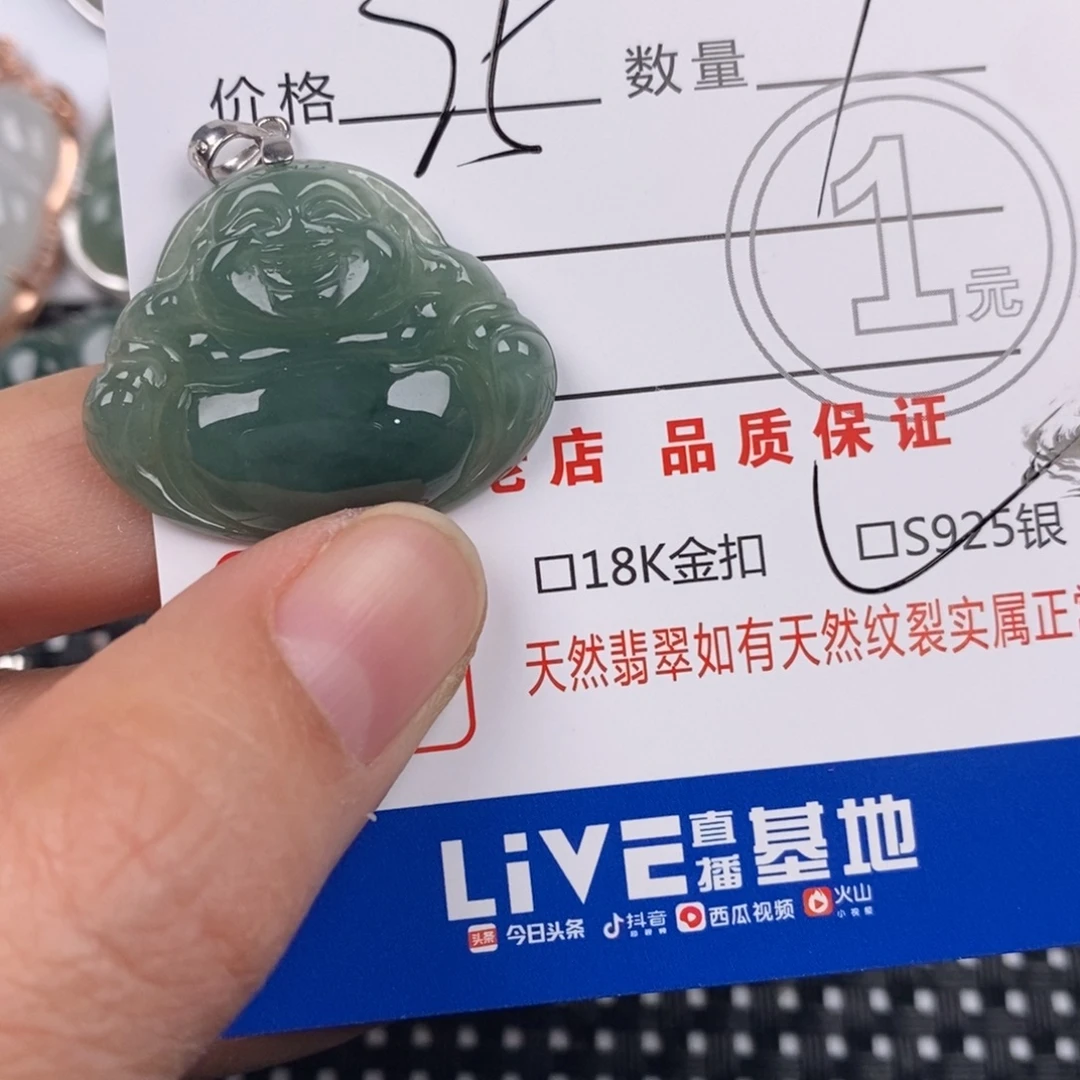 翡翠银S925镶嵌颈饰
