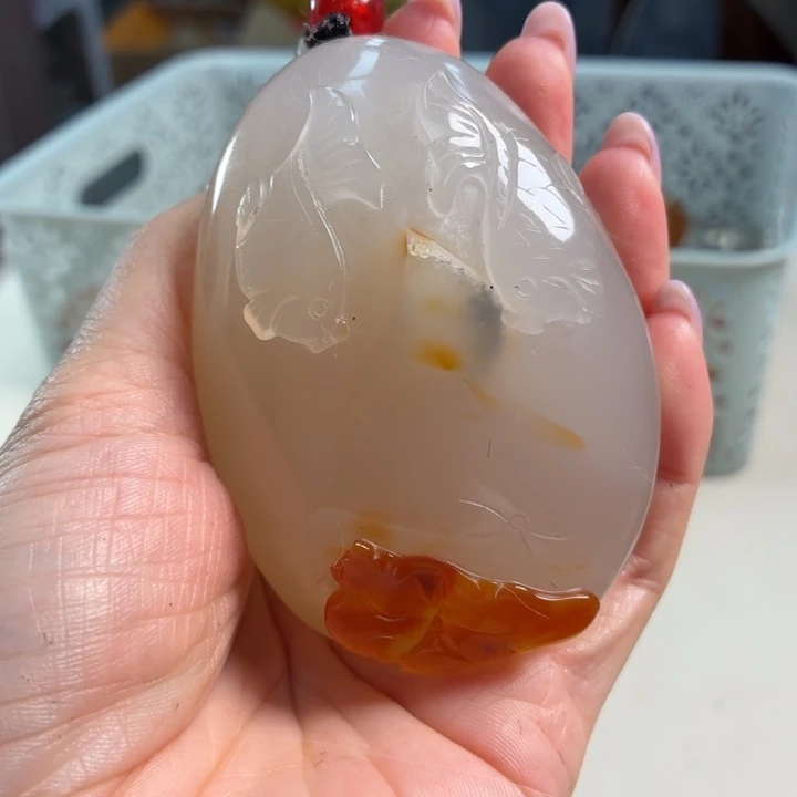 玛瑙/玉髓未镶嵌吊坠(不含链)