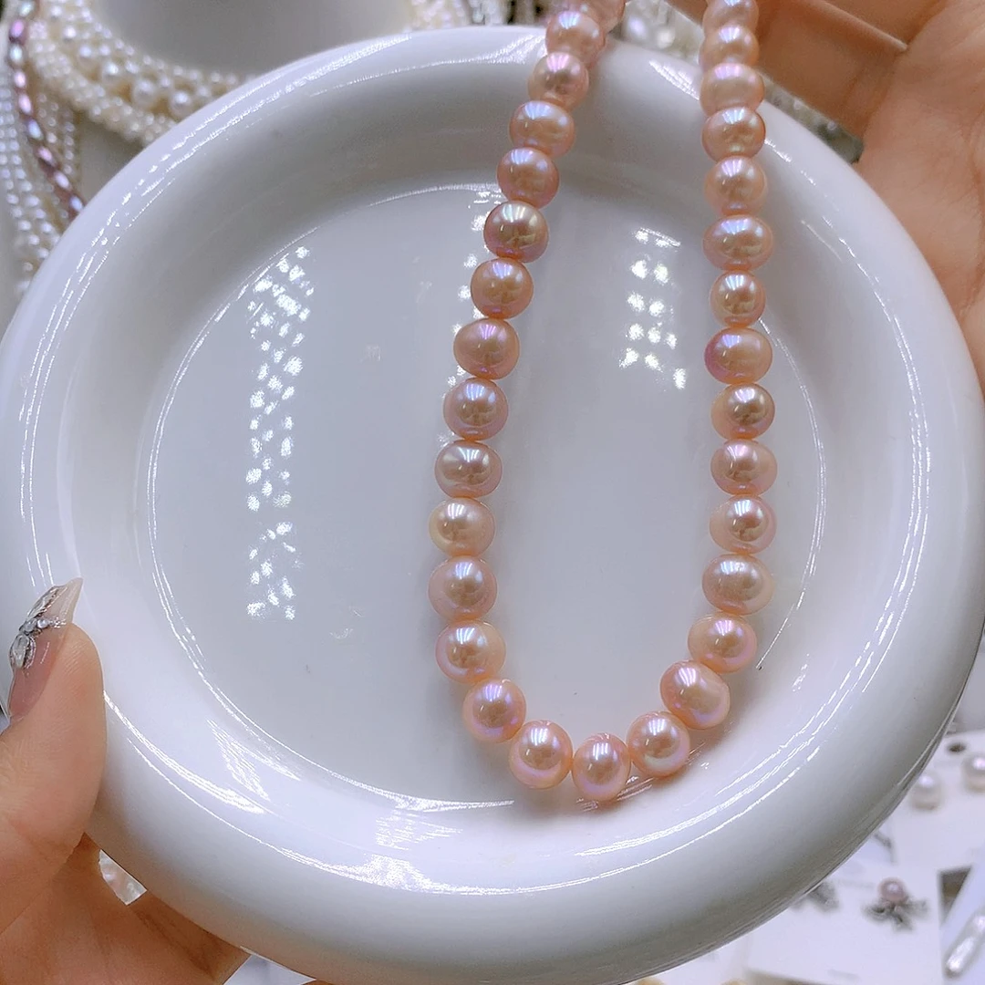 银S925镶嵌耳饰淡水珍珠牛*·