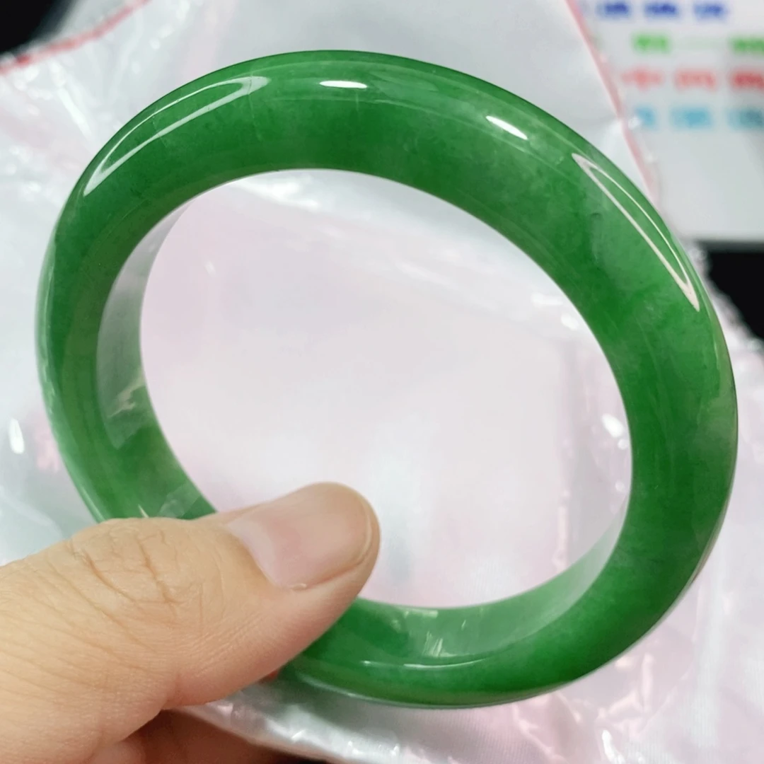 未镶嵌手镯翡翠54.8圈口高货毕业