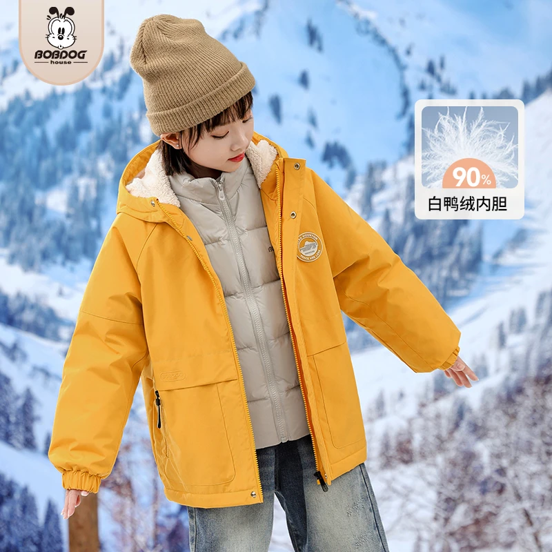 【朱小洁专属】BOBDOGHOUSE女童一衣三穿二合一外套B243SRF260