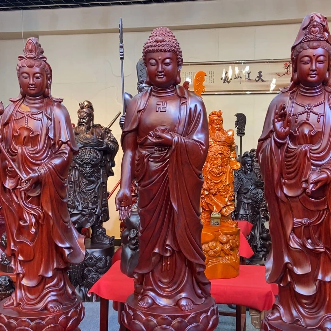 非洲紫檀（红花梨）聖*西方三圣