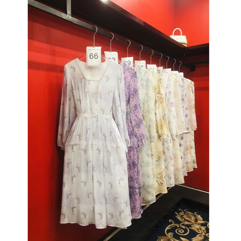 优雅气质仙气飘逸旅游连衣裙温柔显瘦裙子高级感长裙119CS