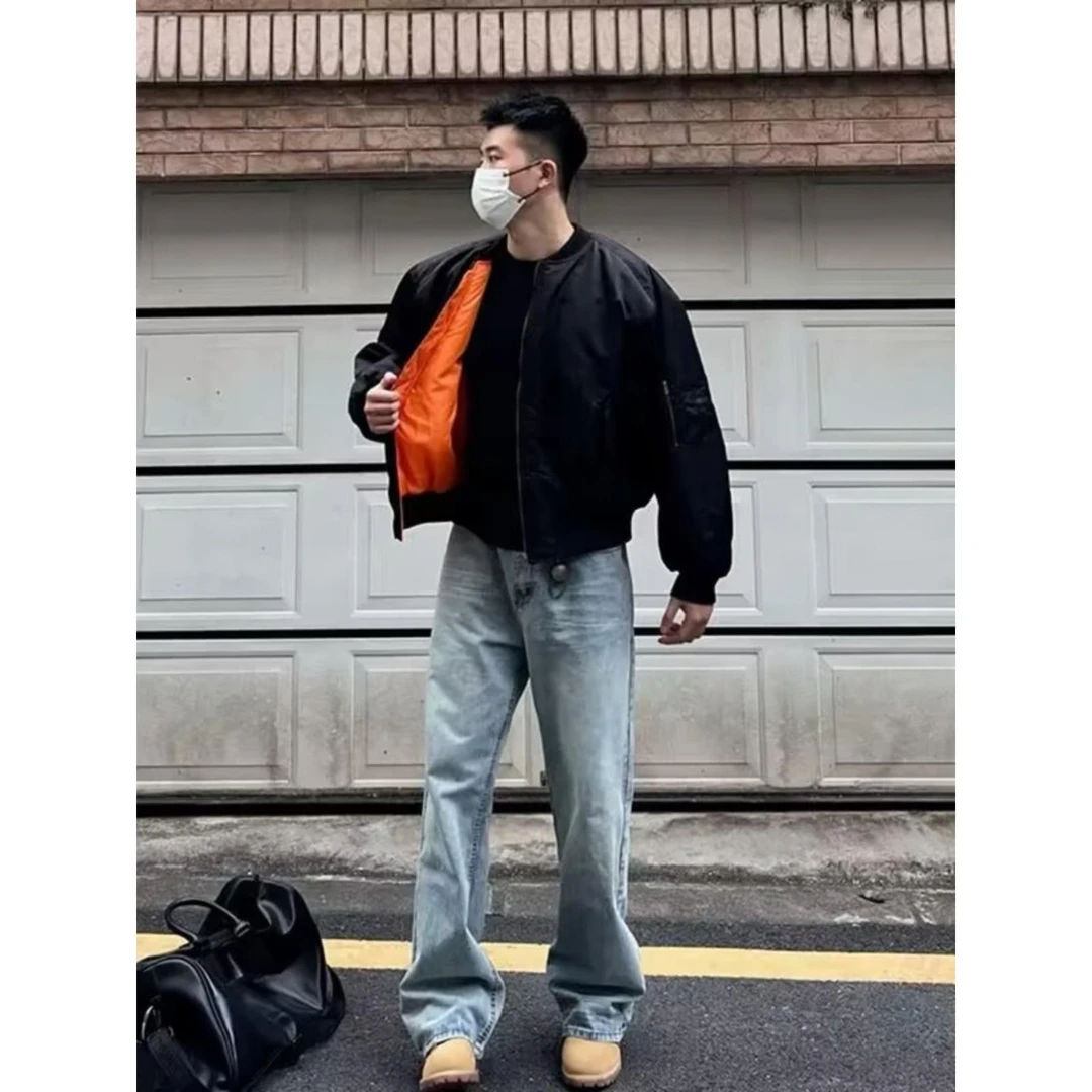 【万达撤柜】ma1美式飞行员衣外套男宽松休闲袄保暖冬季潮牌工装短