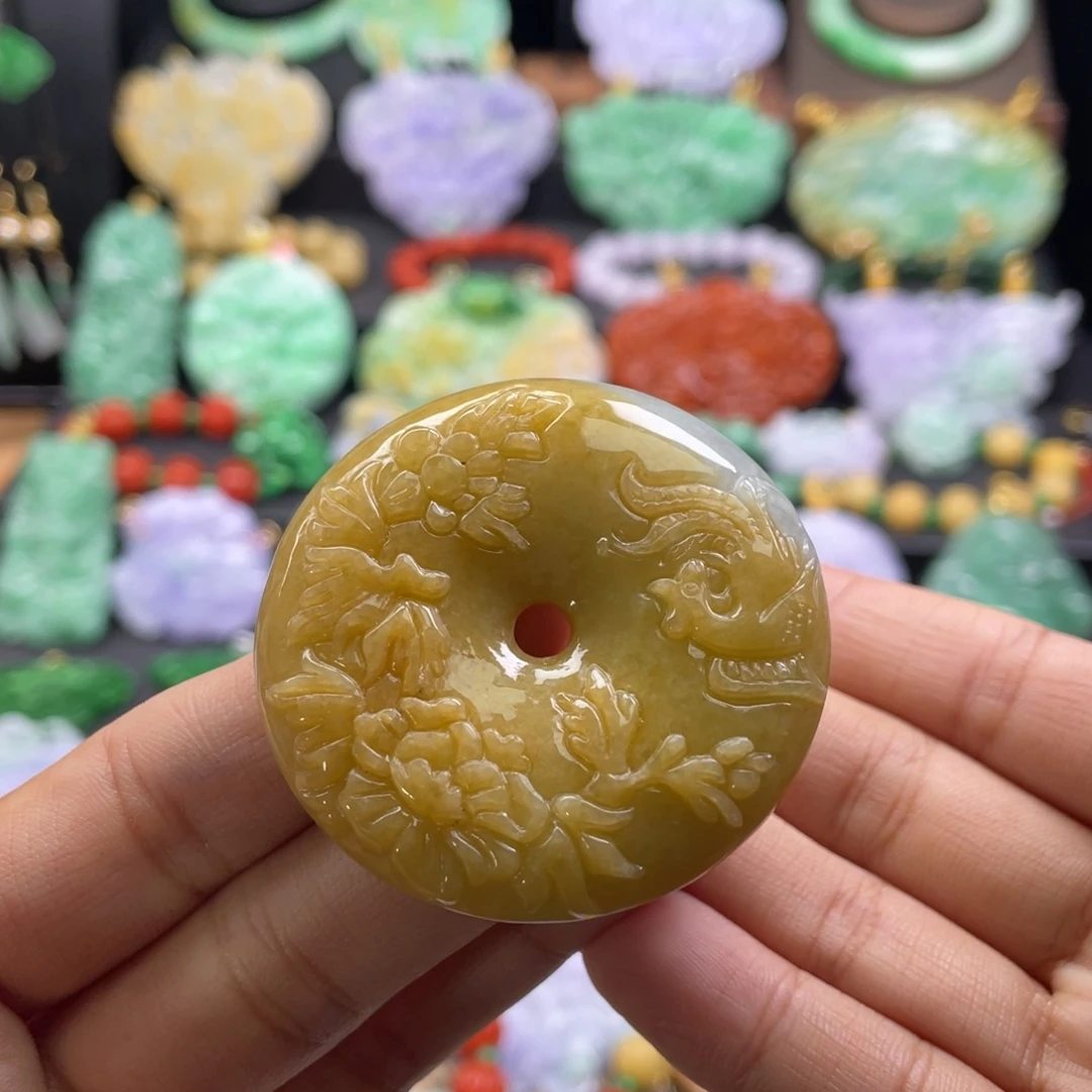 翡翠未镶嵌颈饰代编织