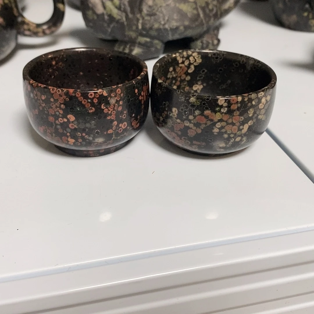 豫石匠梅花玉安山玉炸炸炸！一对