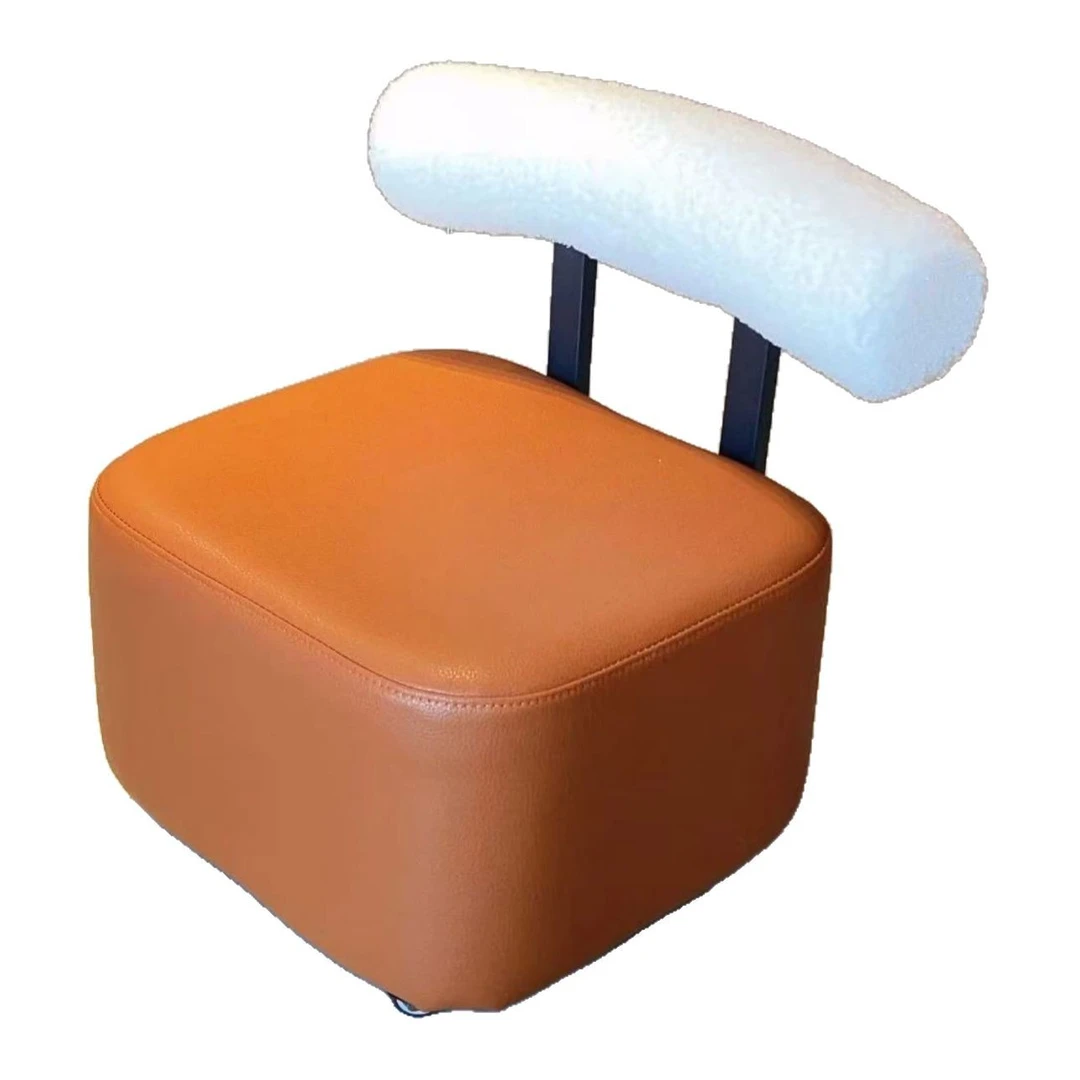 小凳子靠背高颜值沙发凳溜溜凳可移动万向轮矮凳简约凳子家用客厅