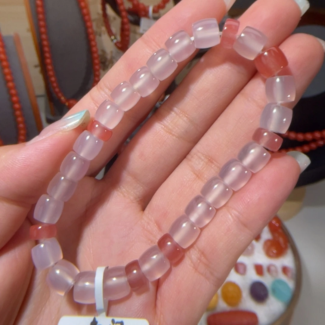 玛瑙/玉髓中洞子单圈7.3mm未镶嵌