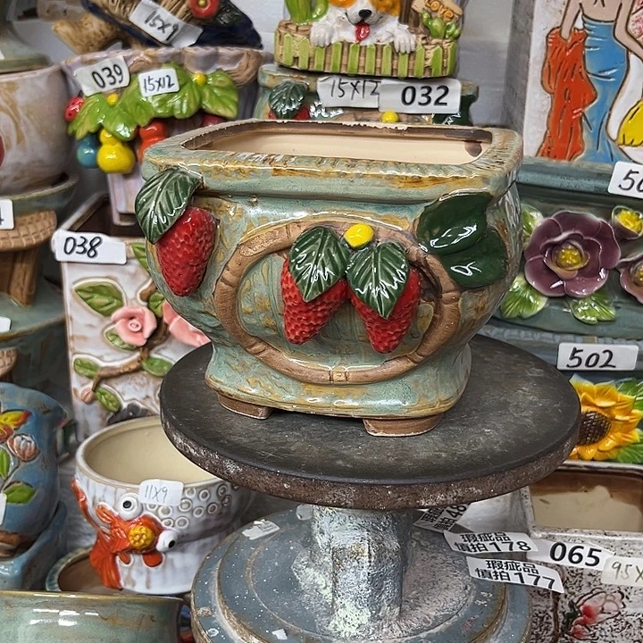 粗陶材质多肉花盆