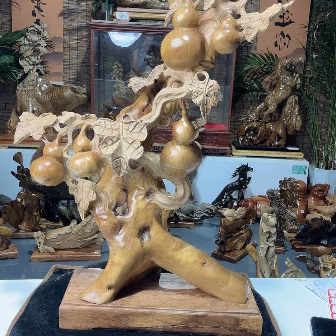 金丝楠总*眠金丝楠木五福临门