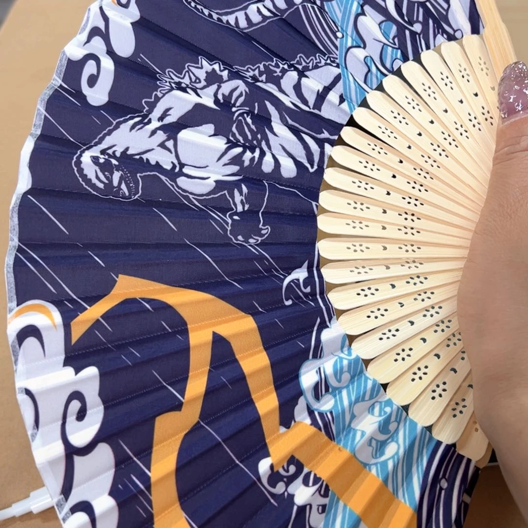琉璃手工艺品扇子3把中古回流谨慎参拍