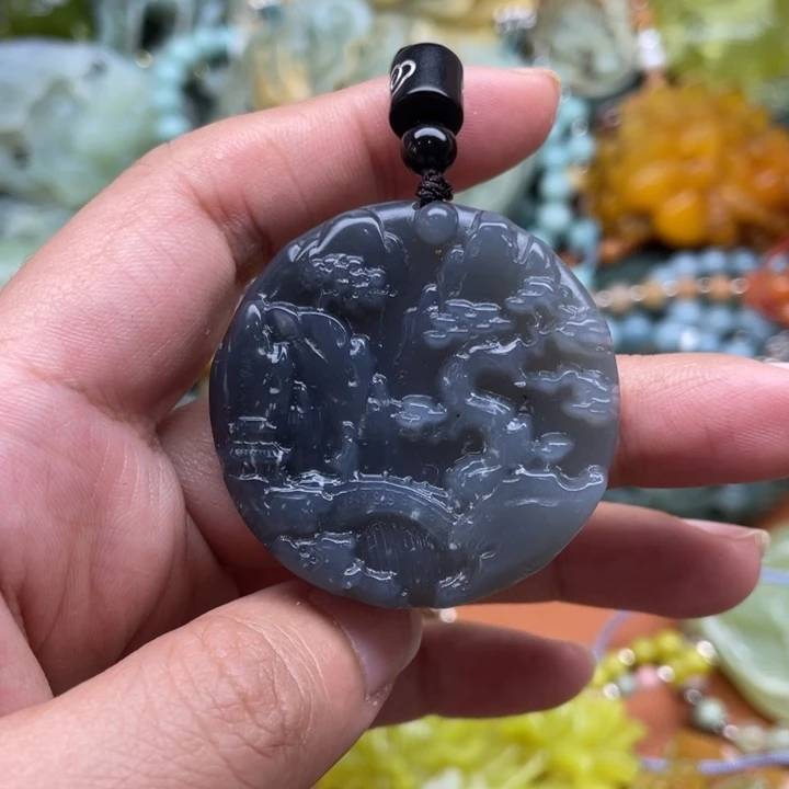 蛇纹石玉吊坠未镶嵌l**u