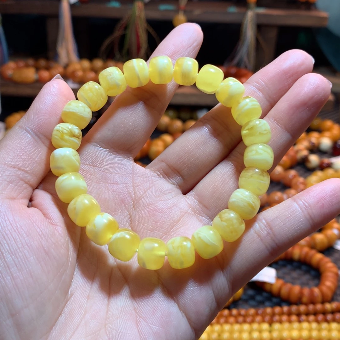 蜜蜡未镶嵌手串蜜蜡手串