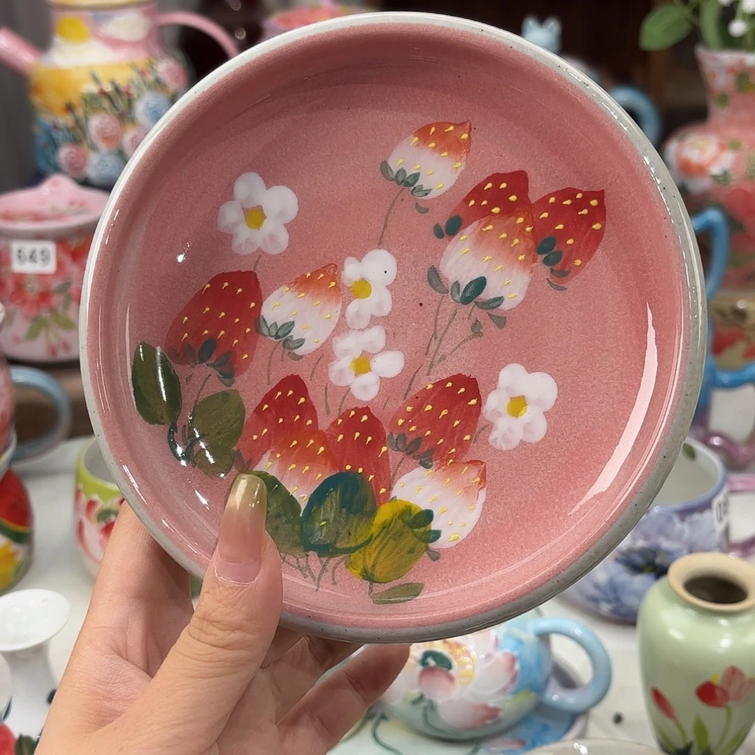 景德镇手绘高温釉下彩陶瓷茶具