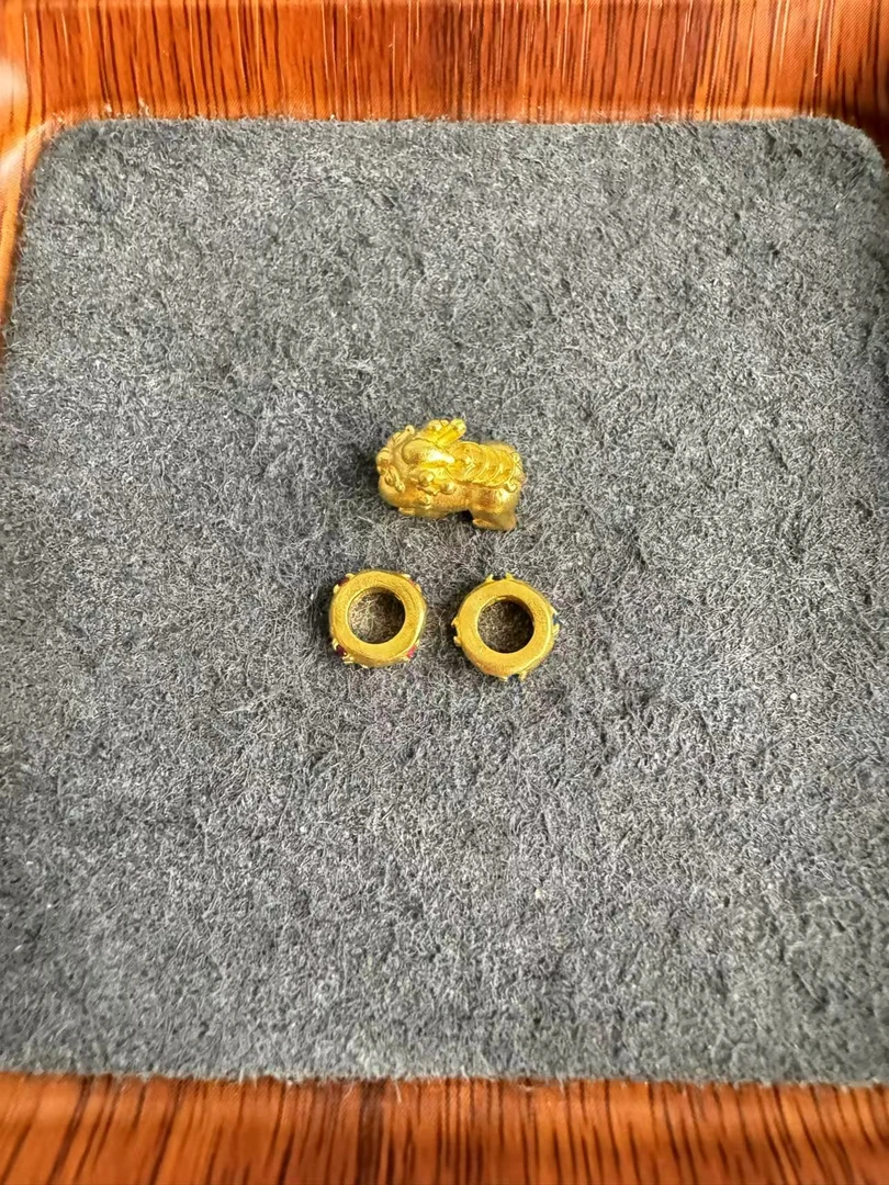 足金999 古法工艺貔貅中串跑环