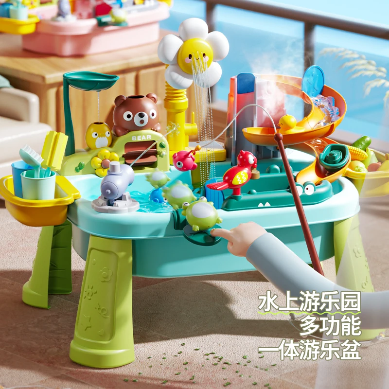 儿童仿真水池玩具真水龙头宝宝过家家戏水厨房益智早教玩水礼物