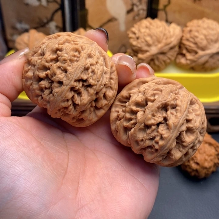 利***刃把件文玩核桃521粗筋46全品