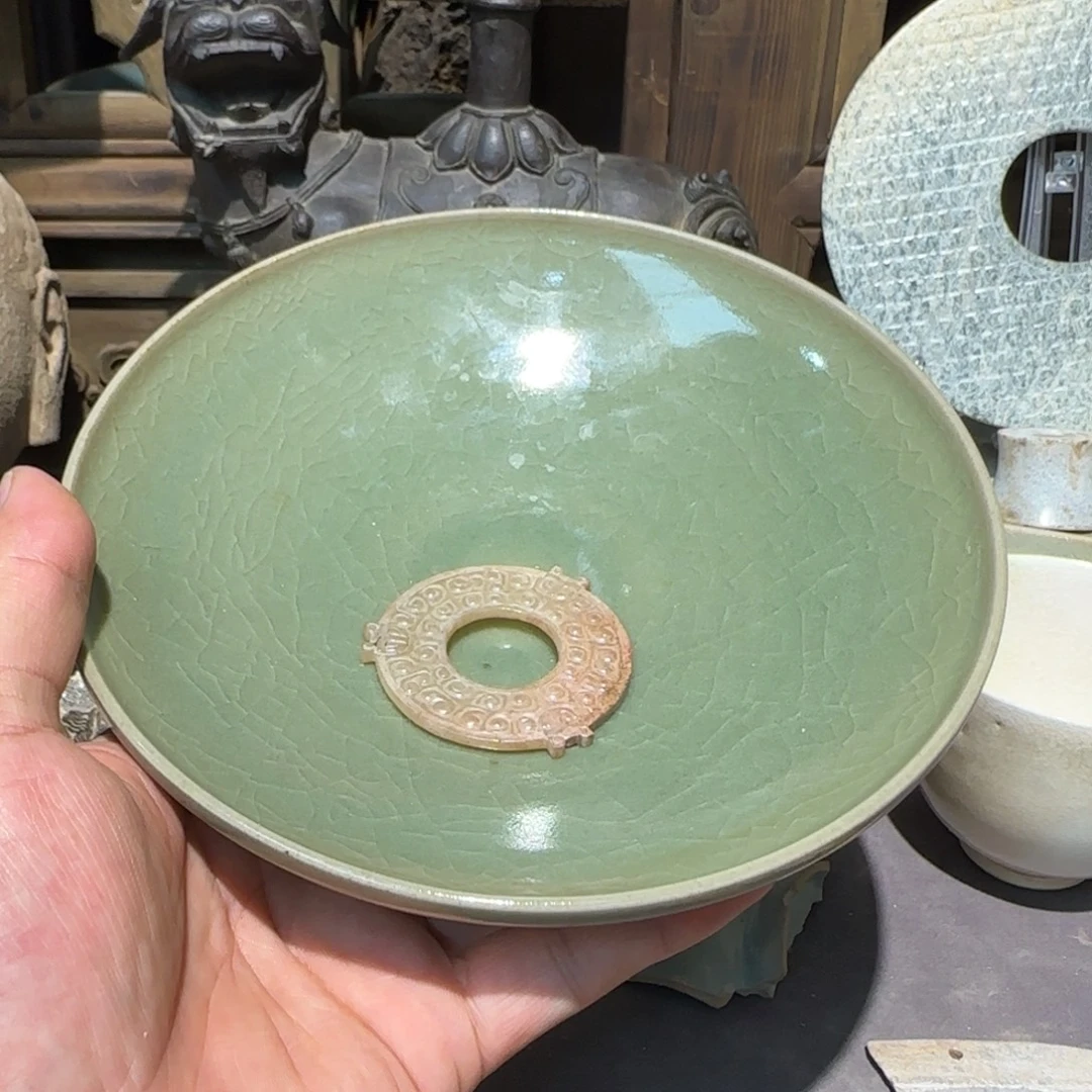 -***-茶盏东沟窑青瓷盘子全品