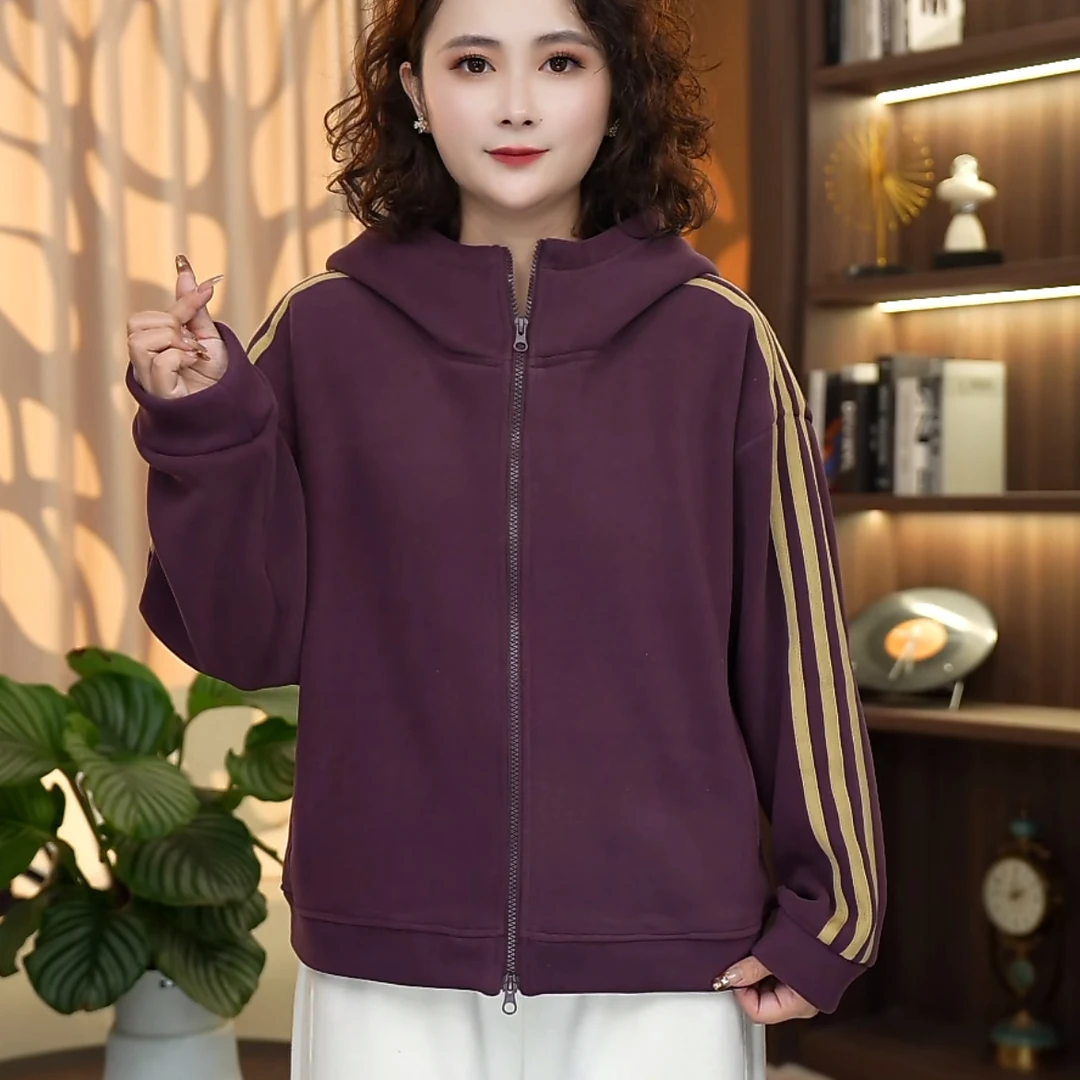 时尚百搭休闲加绒保暖卫衣