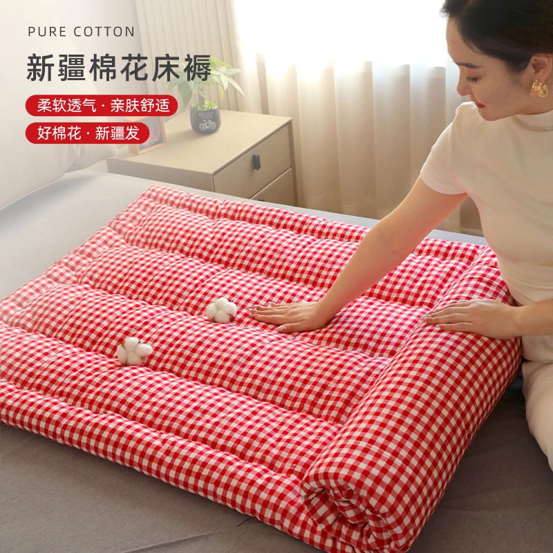 纯棉花加厚保暖四季褥子家用褥子学生宿舍单人垫被儿童床褥垫子