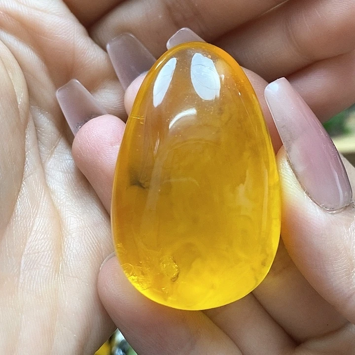 琥珀颈饰未镶嵌吊坠