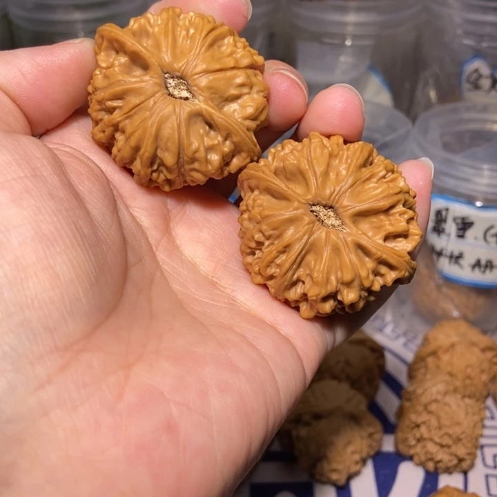 核桃把件蓝*天地43加全品