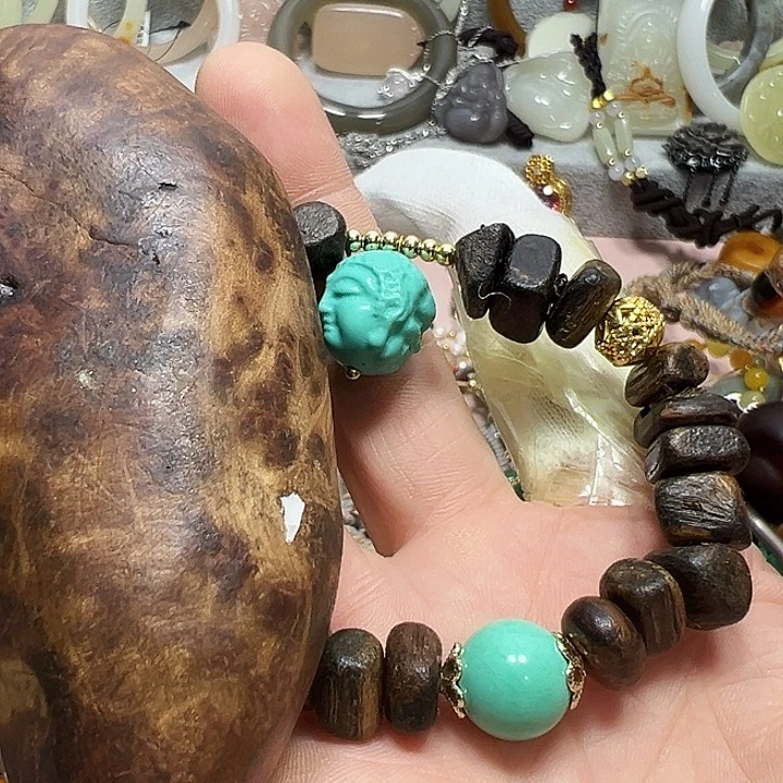 非洲檀香无事牌單圈手串單圈手串單圈手串