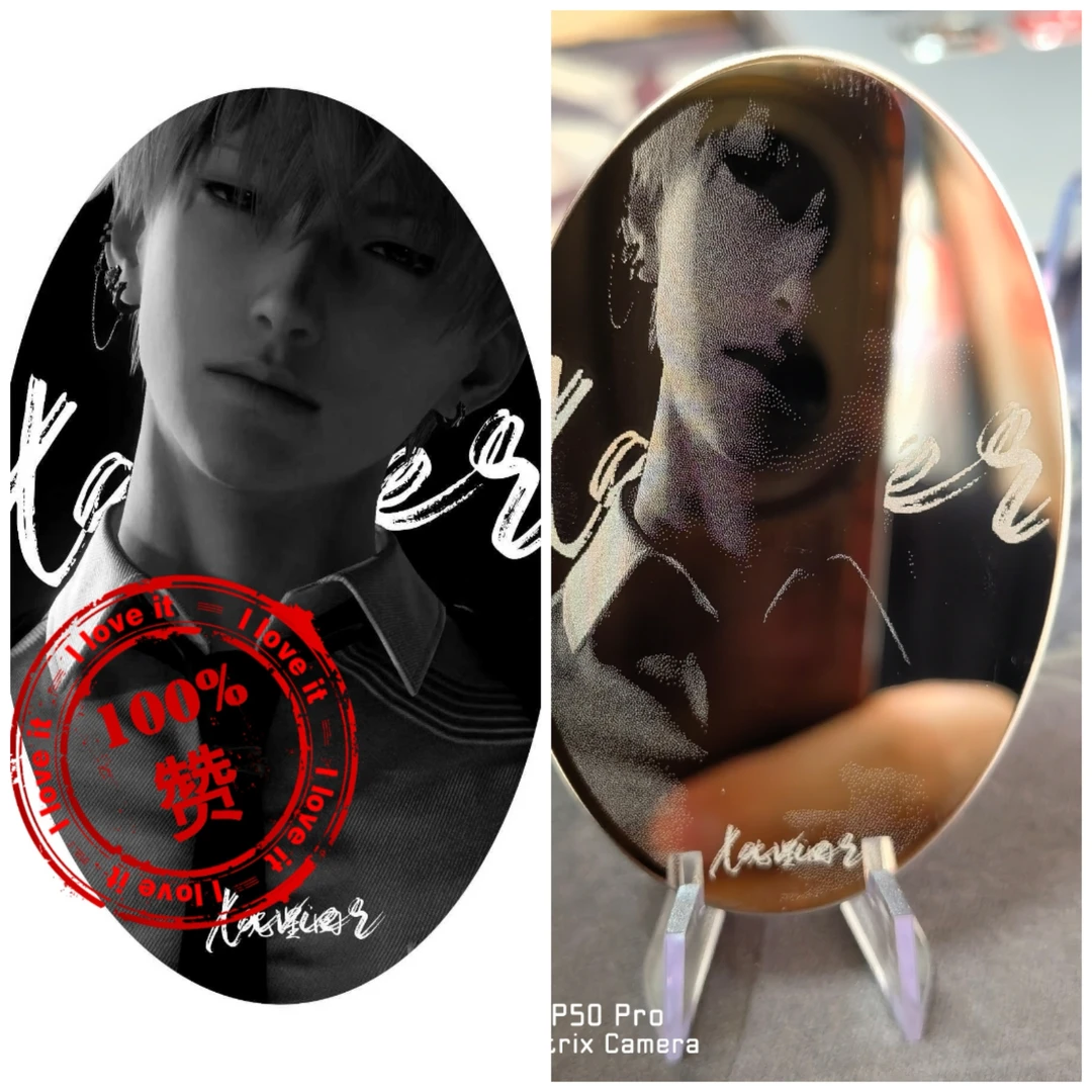 恋与深空椭圆形鹅蛋不锈钢镜面吧唧祁煜黎深秦彻【5天】左右发货