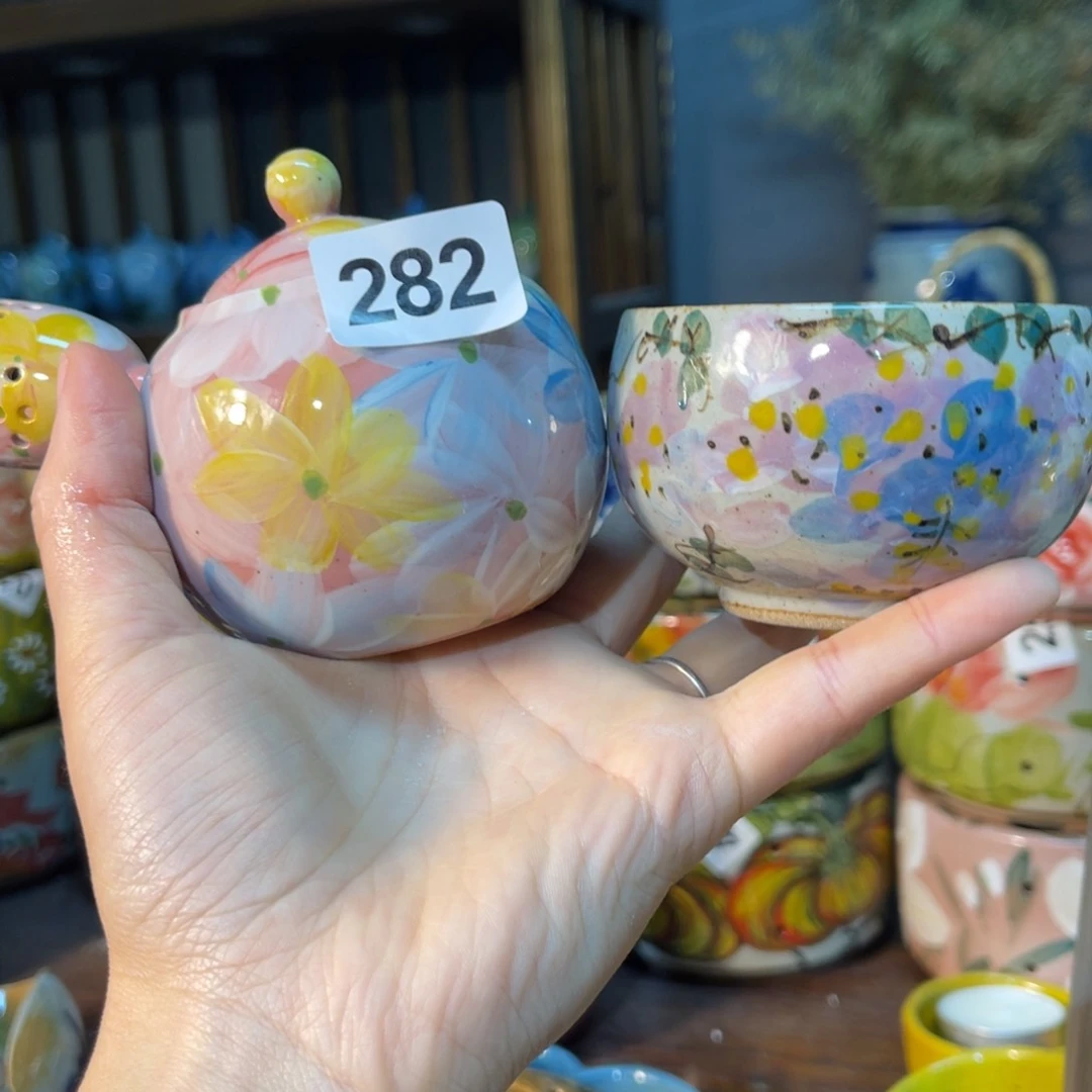 杯d****人素浅陶瓷手工手绘