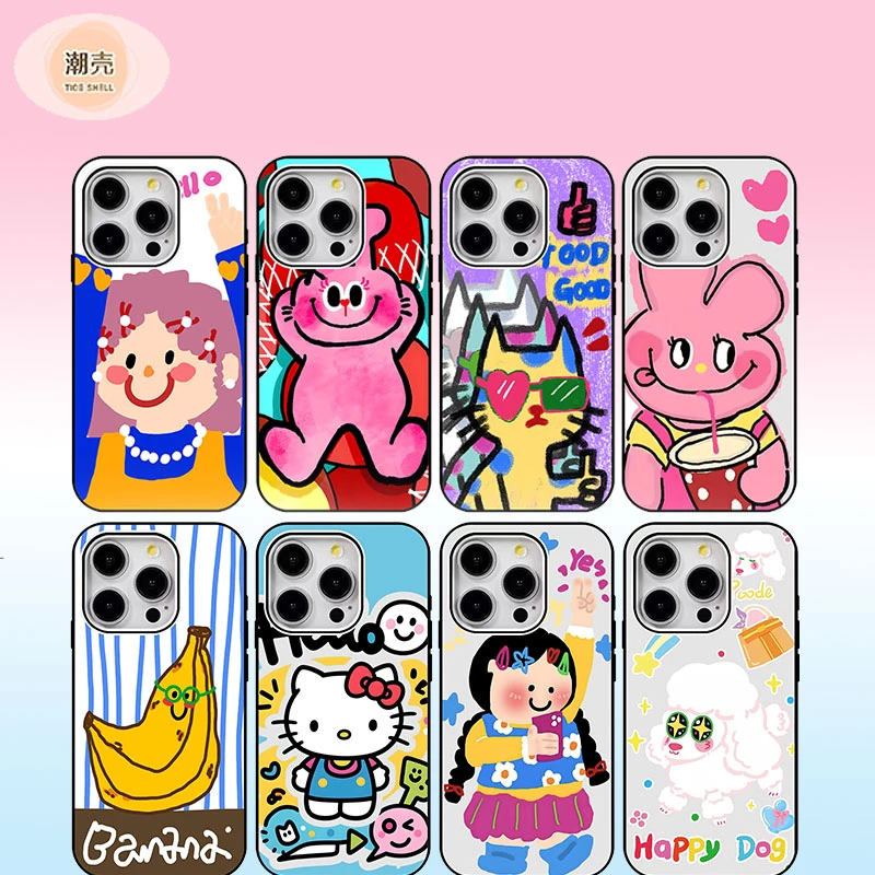 CK潮壳原创适用于iphone16/15promax/14/13/12系列苹果手机壳防摔